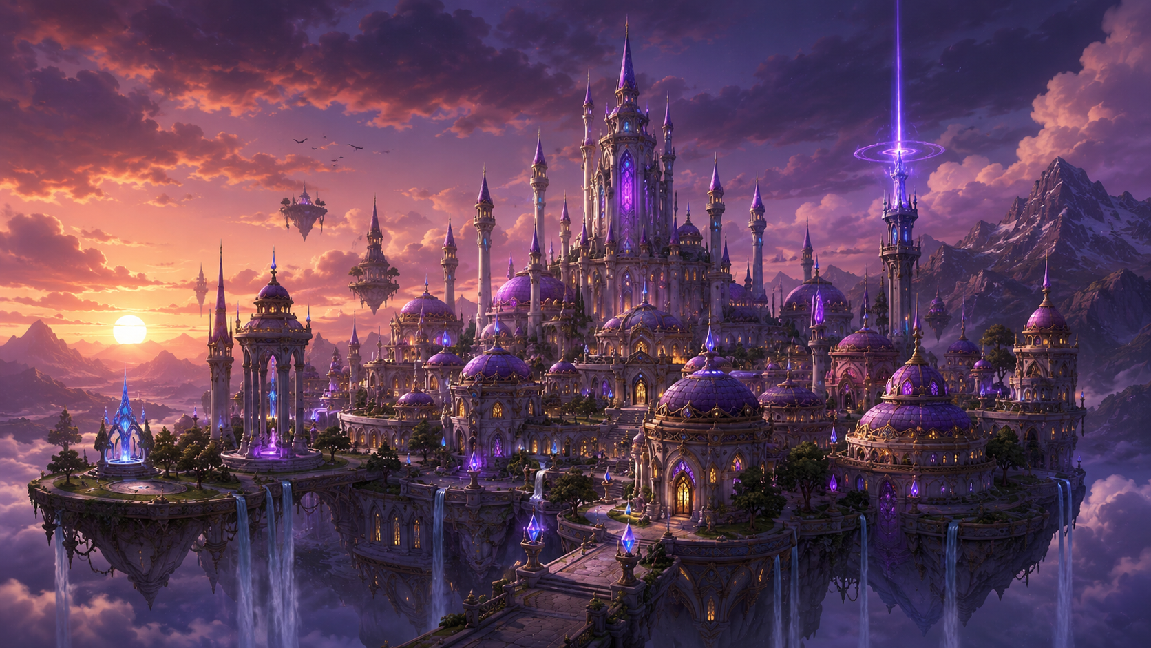 Frozen citadel background
