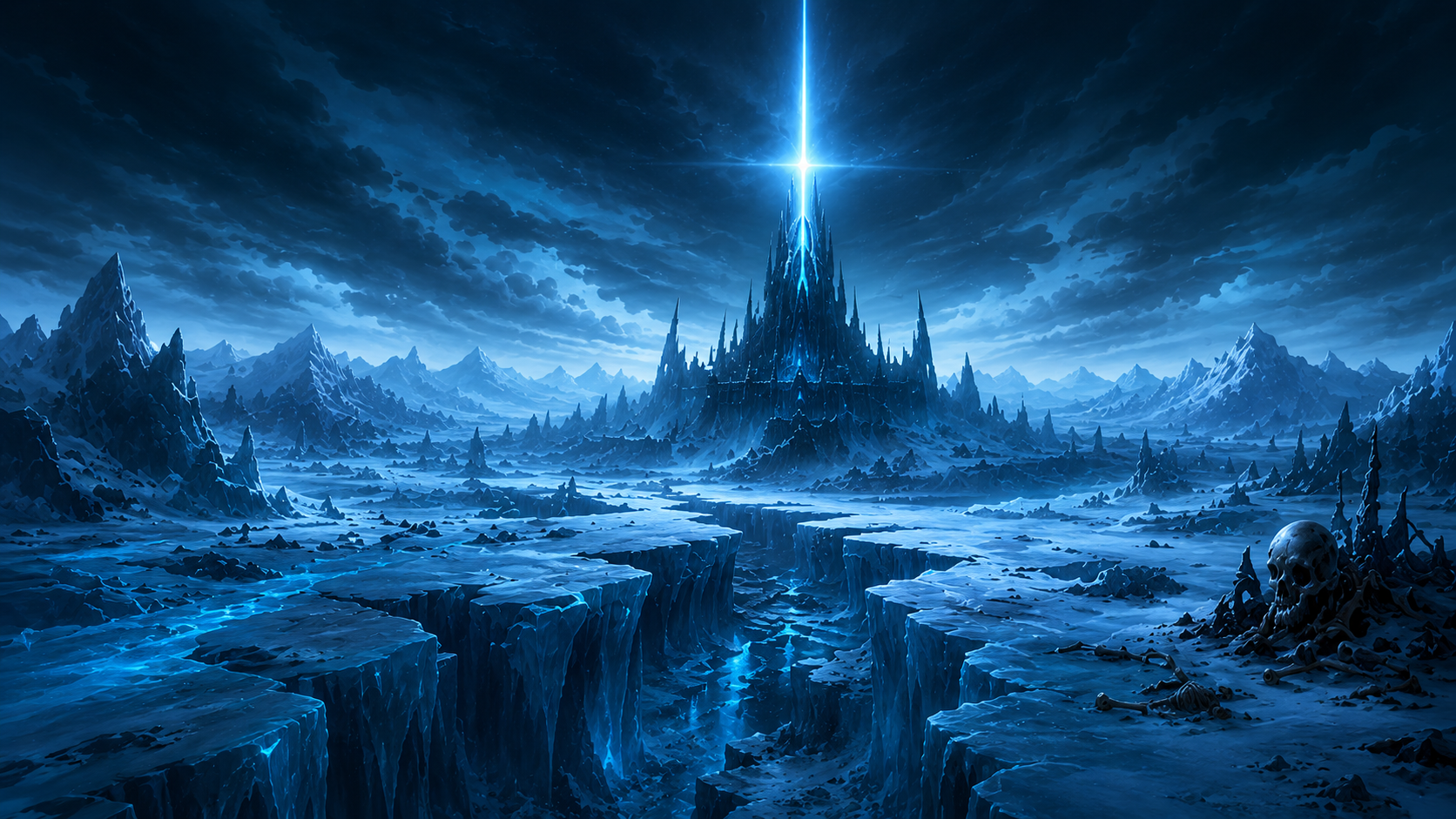 Frozen citadel background